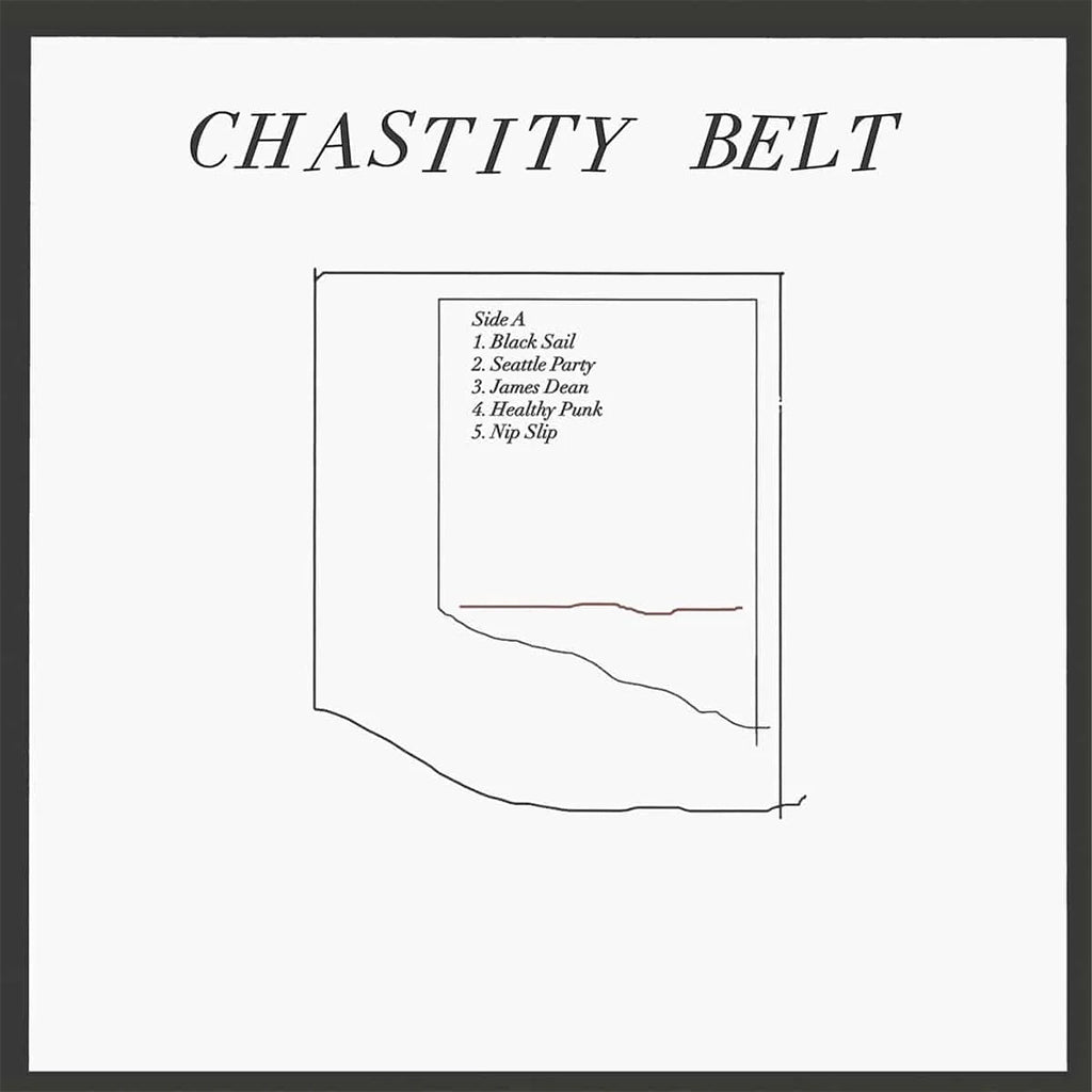 CHASTITY BELT - No Regerts (10th Anniversary Edition with Poster Insert) - LP - Black & White Swirl Vinyl