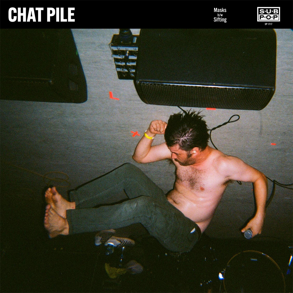 CHAT PILE - Masks b/w Sifting - 7'' - Sea-Glass w/ Black Swirl Colour Vinyl [FEB 6]