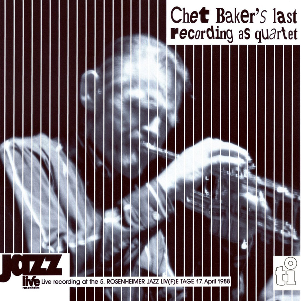 CHET BAKER - Live In Rosenheim (35th Anniversary Edition) - 2LP - 180g White Vinyl