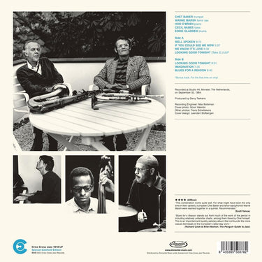 CHET BAKER & WARNE MARSH - Blues For A Reason (2023 Reissue w/ Bonus Track) - LP - 180g Vinyl