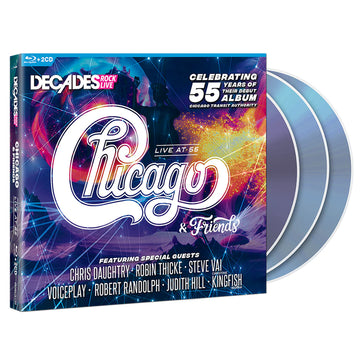 CHICAGO & FRIENDS - Live At 55 - 2CD + Blu-ray Set [NOV 1]