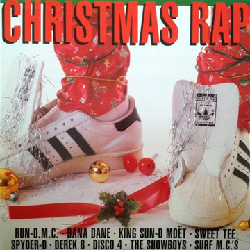 VARIOUS - Christmas Rap (2023 Reissue) - LP - Red and White Split Coloured Vinyl