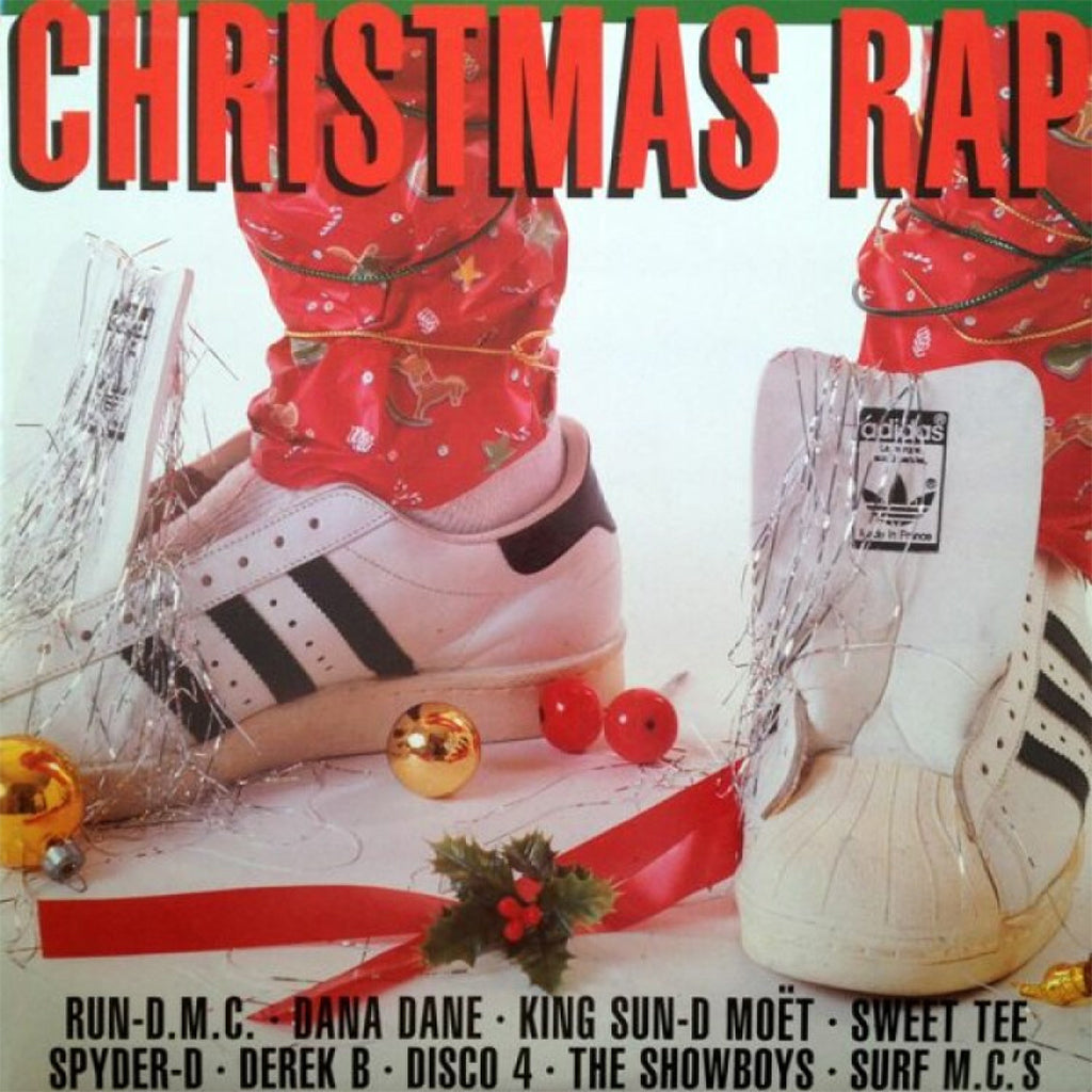 VARIOUS - Christmas Rap (2023 Reissue) - LP - Red and White Split Coloured Vinyl