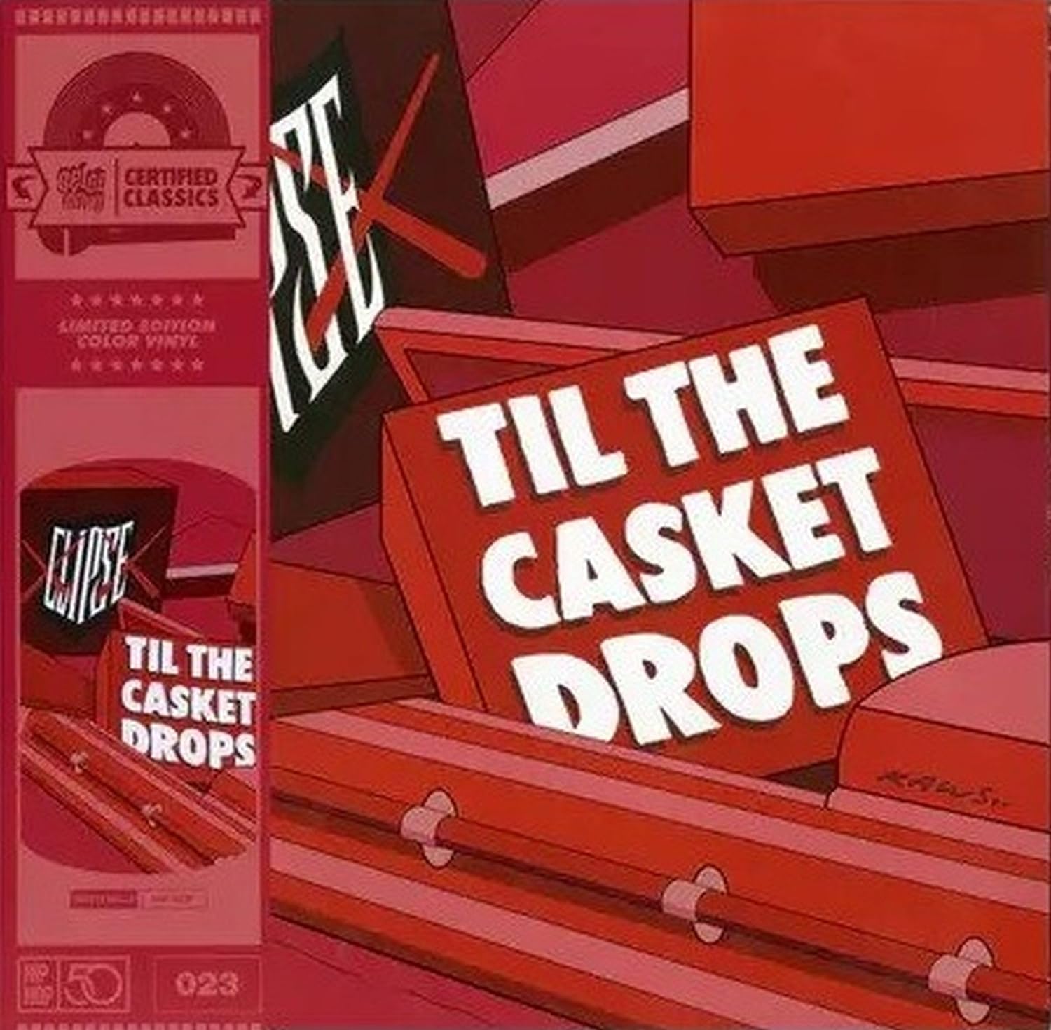 CLIPSE - Til The Casket Drops (2023 Hip-Hop At 50 Reissue) - LP - Fruit Punch Coloured Vinyl [NOV 24]