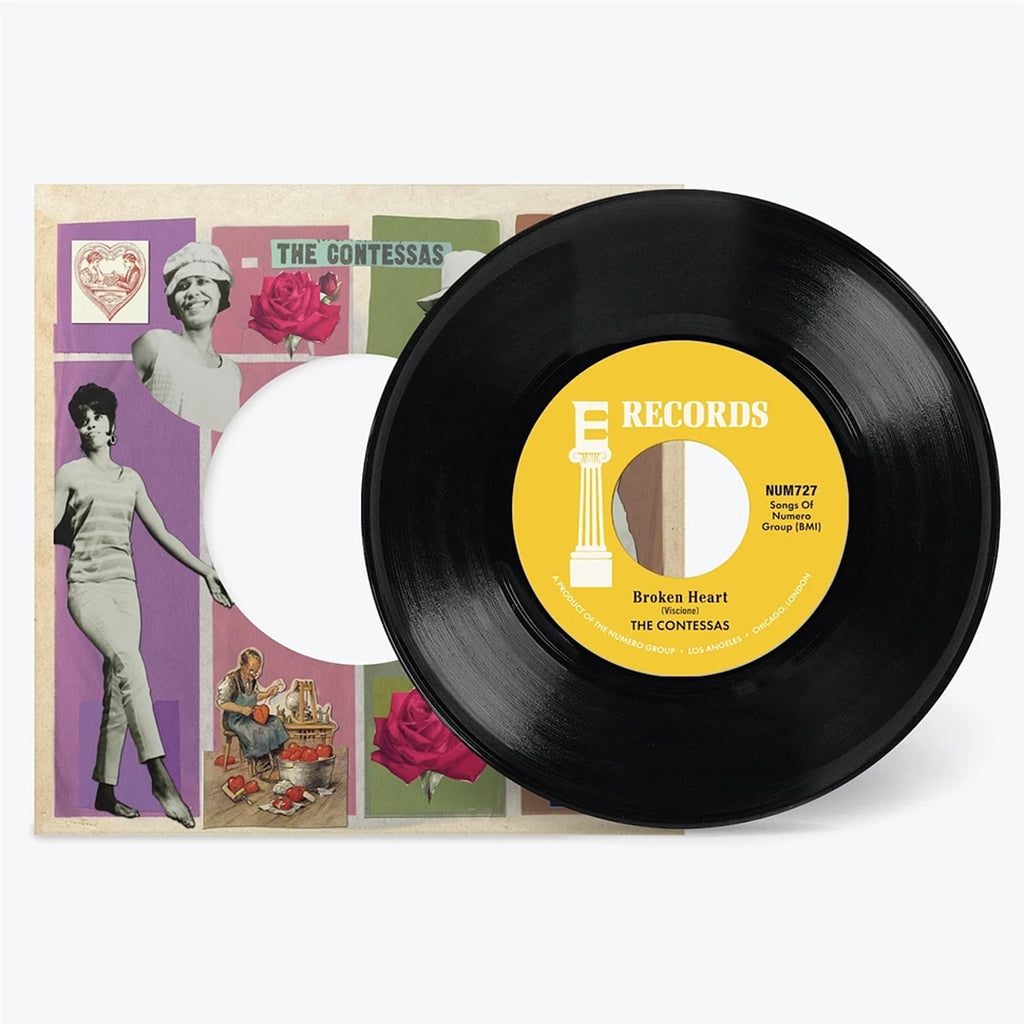 THE CONTESSAS - Broken Heart / Gimme Gimme (2023 Reissue) - 7'' - Black Vinyl [DEC 15]