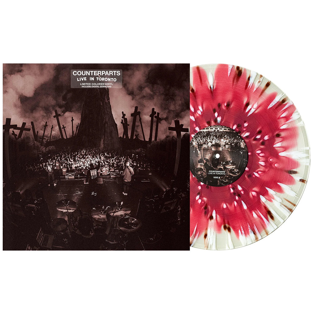 COUNTERPARTS - Live In Toronto - LP - Oxblood in Milky Clear w/ Heavy Brown & White Splatter Vinyl
