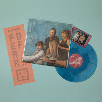 COWTOWN - Fear Of... (with A3 Poster and Postcard) - LP - Teal and White Marble Vinyl