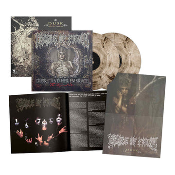 CRADLE OF FILTH - Dusk And Her Embrace (Reissue with Double-sided A2 Poster) - 2LP - Transparent Cream/Black Marble Vinyl [AUG 8]