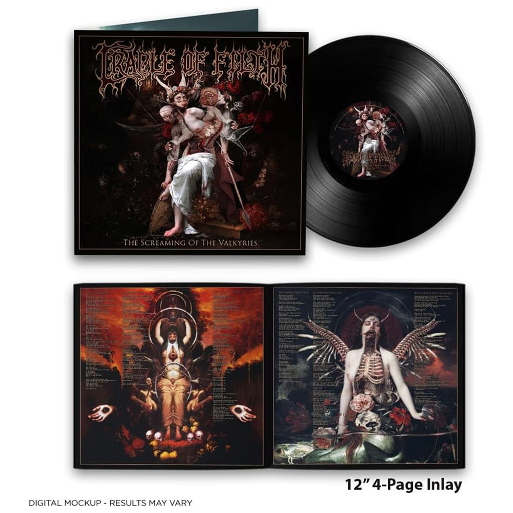 CRADLE OF FILTH - The Screaming Of The Valkyries - LP - Gatefold Black Vinyl