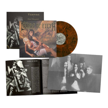 CRADLE OF FILTH - Vempire Or Dark Faerytales In Phallustein (Reissue with Double-sided A2 Poster) - LP - Transparent Orange/Black Marble Vinyl [AUG 8]