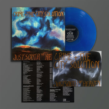 CRIME and THE CITY SOLUTION - Just South of Heaven (2024 Reissue with Poster) - LP - Blue Vinyl