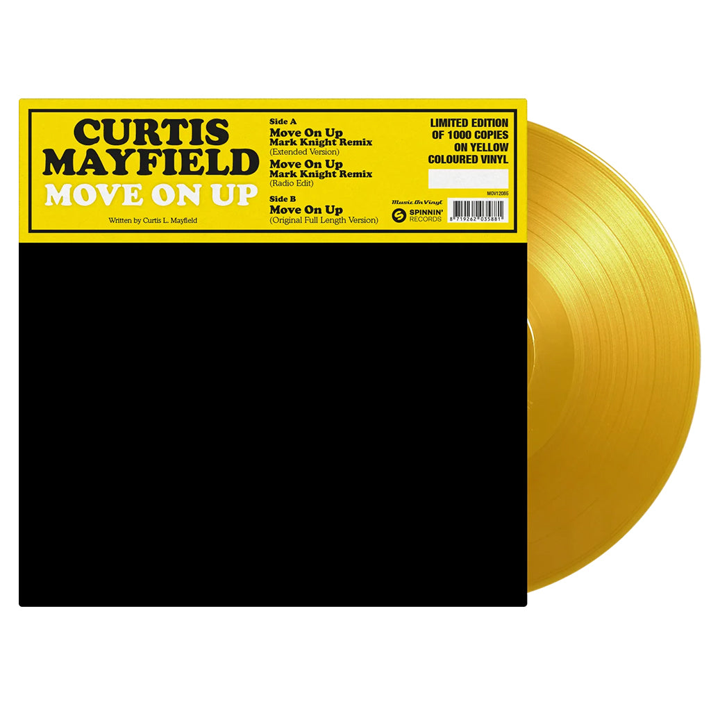 CURTIS MAYFIELD - Move On Up (Mark Knight Remix) - 12'' - 180g Yellow Vinyl [AUG 2]