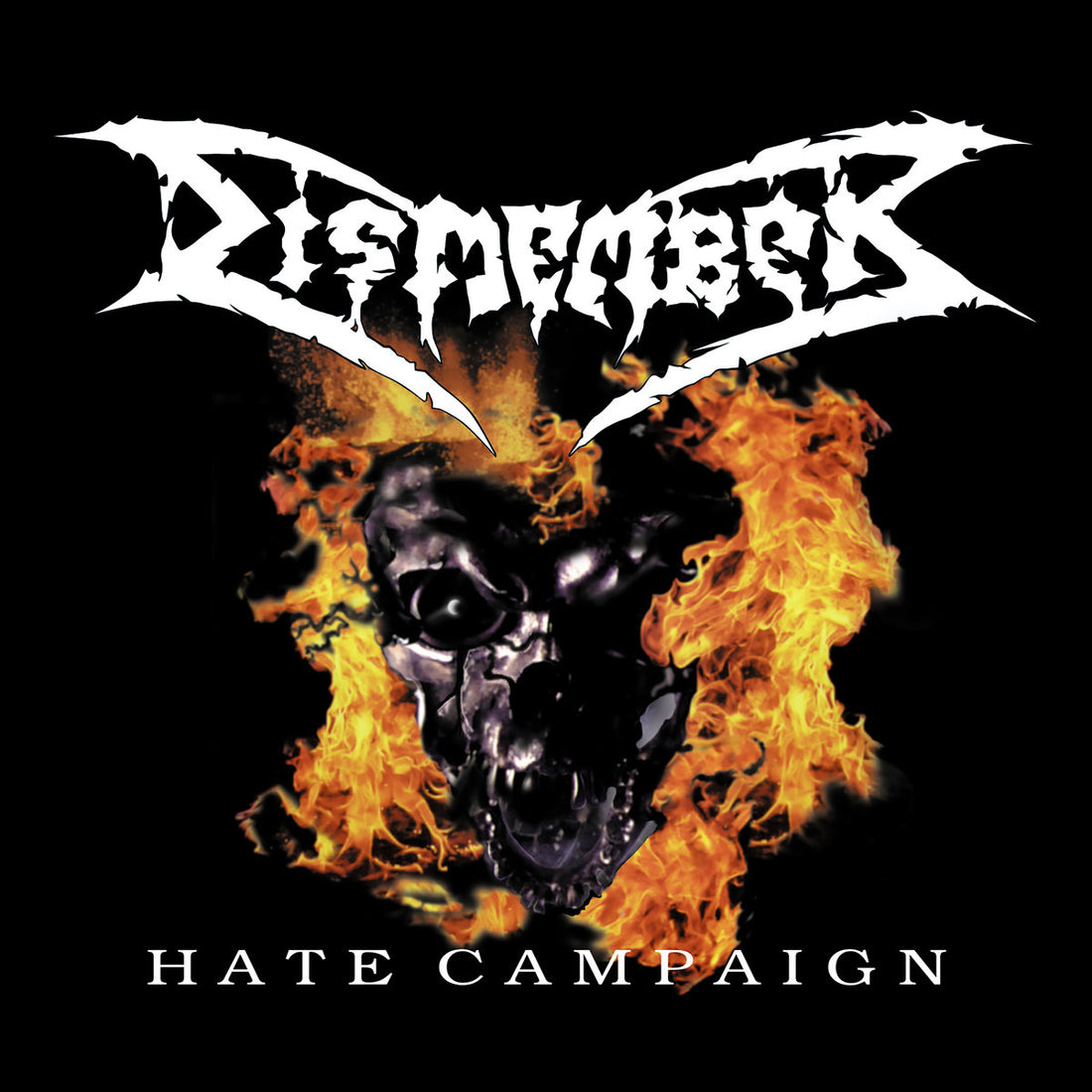 DISMEMBER - Hate Campaign (Re-Issue) - LP - Transparent Orange & Black Splatter Vinyl