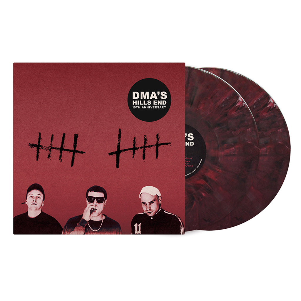DMA'S - Hill's End (10th Anniversary Edition) - 2LP - Red, Black & a hint of White Marble Vinyl [FEB 6]