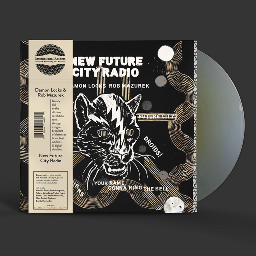 DAMON LOCKS & ROB MAZUREK - New Future City Radio (w/ Fold-Out Poster & OBI Strip) - LP - 'Shimmer' Colour Vinyl