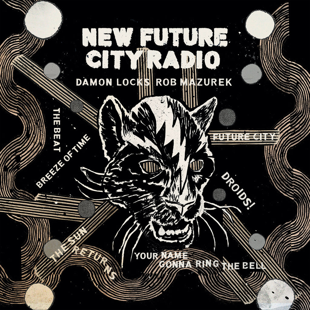 DAMON LOCKS & ROB MAZUREK - New Future City Radio (w/ Fold-Out Poster & OBI Strip) - LP - 'Shimmer' Colour Vinyl