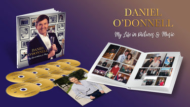 DANIEL O'DONNELL - My Life In Pictures & Music (with SIGNED Print) - 9CD + DVD Set in Hardback Book