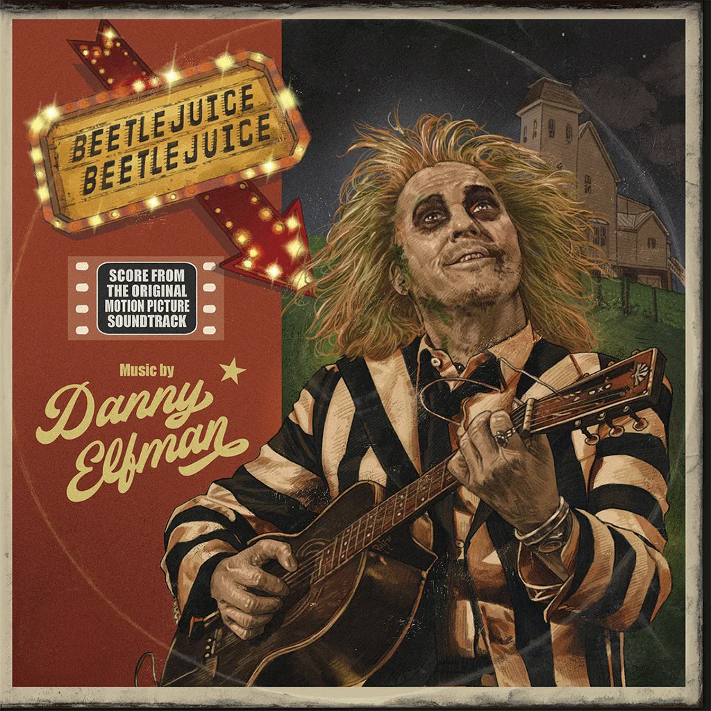DANNY ELFMAN - Beetlejuice Beetlejuice (Original Soundtrack w/ Art Print) - LP - Deluxe Hand-Poured Pink & Violet Coloured Vinyl [SEP 19]