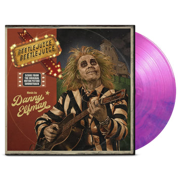 DANNY ELFMAN - Beetlejuice Beetlejuice (Original Soundtrack w/ Art Print) - LP - Deluxe Hand-Poured Pink & Violet Coloured Vinyl [SEP 19]