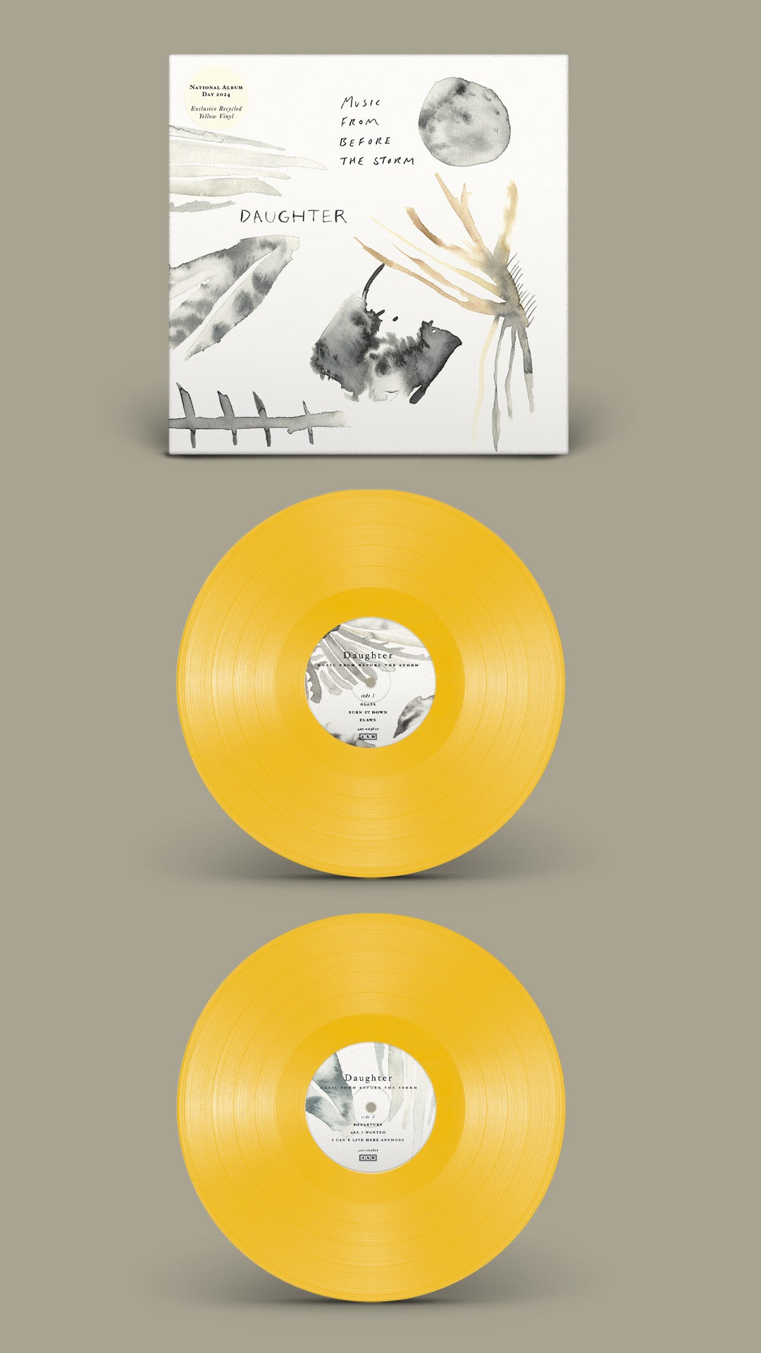 Daughter - Music From Before The Storm - 1LP - Recycled Yellow Vinyl  [National Album Day 2024]