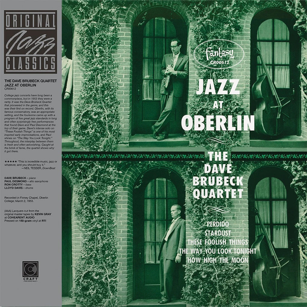 THE DAVE BRUBECK QUARTET - Jazz At Oberlin (2023 Original Jazz Classics Series) - LP - 180g Vinyl [NOV 10]