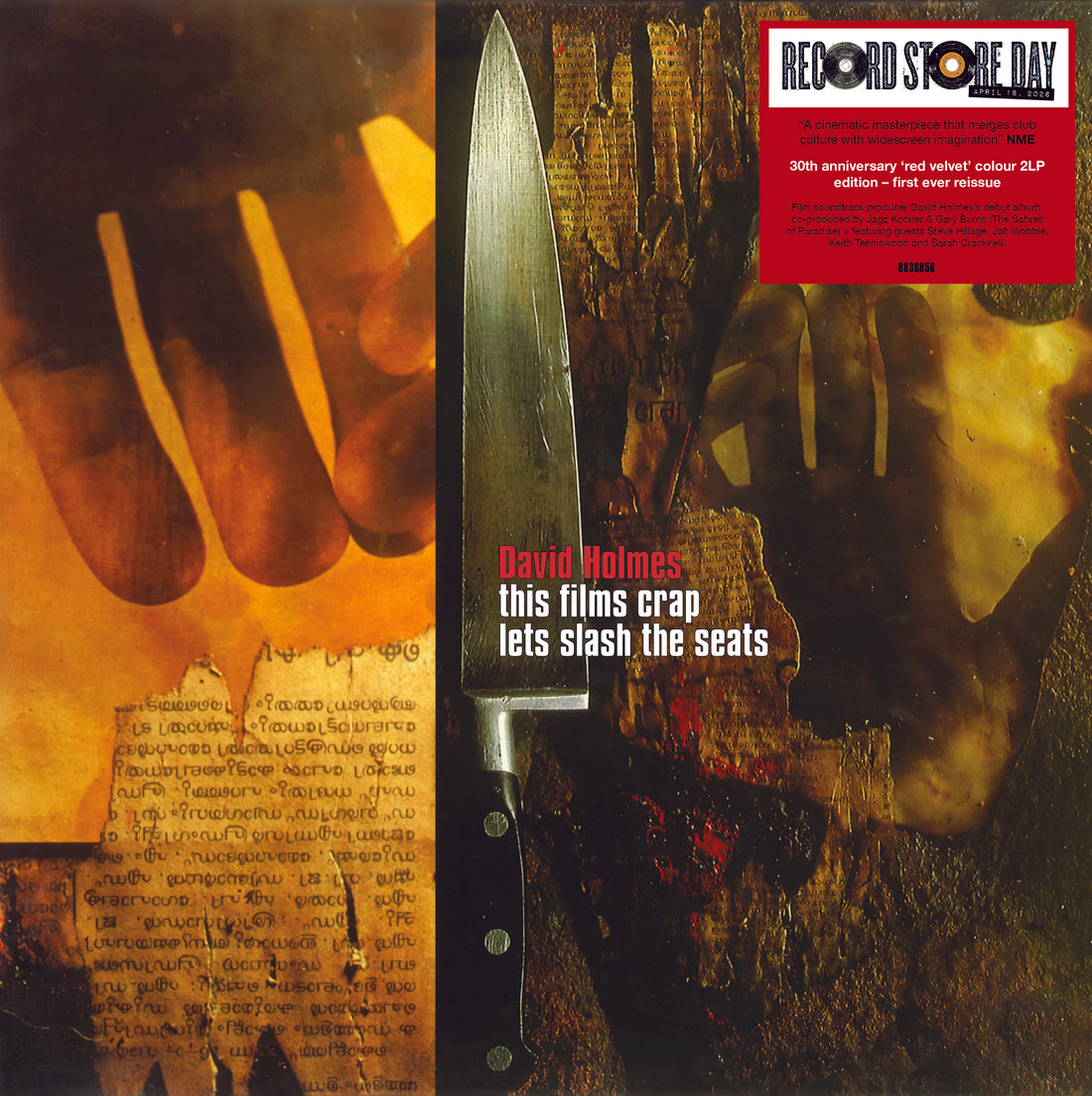 David Holmes - This Film's Crap, Let's Slash The Seats - 2LP - Red Velvet Vinyl  [Record Store Day 2026]