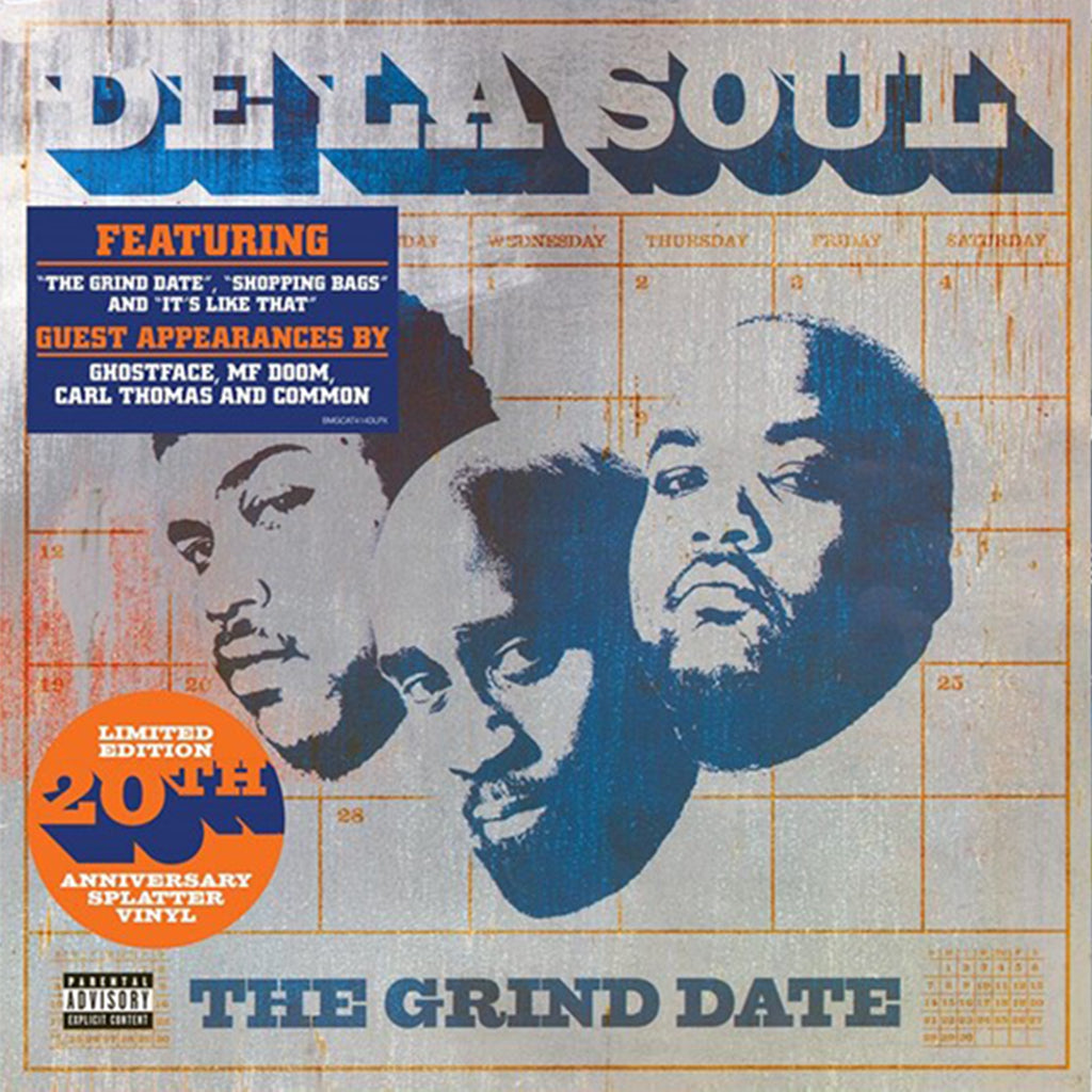 DE LA SOUL - The Grind Date (20th Anniversary Edition) - 2LP - Clear w/ Splatter Vinyl