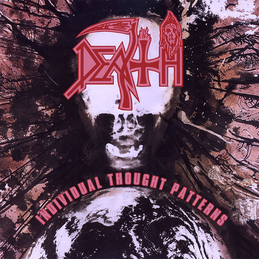 DEATH - Individual Thought Patterns (2024 Repress) - LP - Deluxe Hot Pink, Bone White & Red Tri Colour Merge with Splatter Vinyl [APR 12]