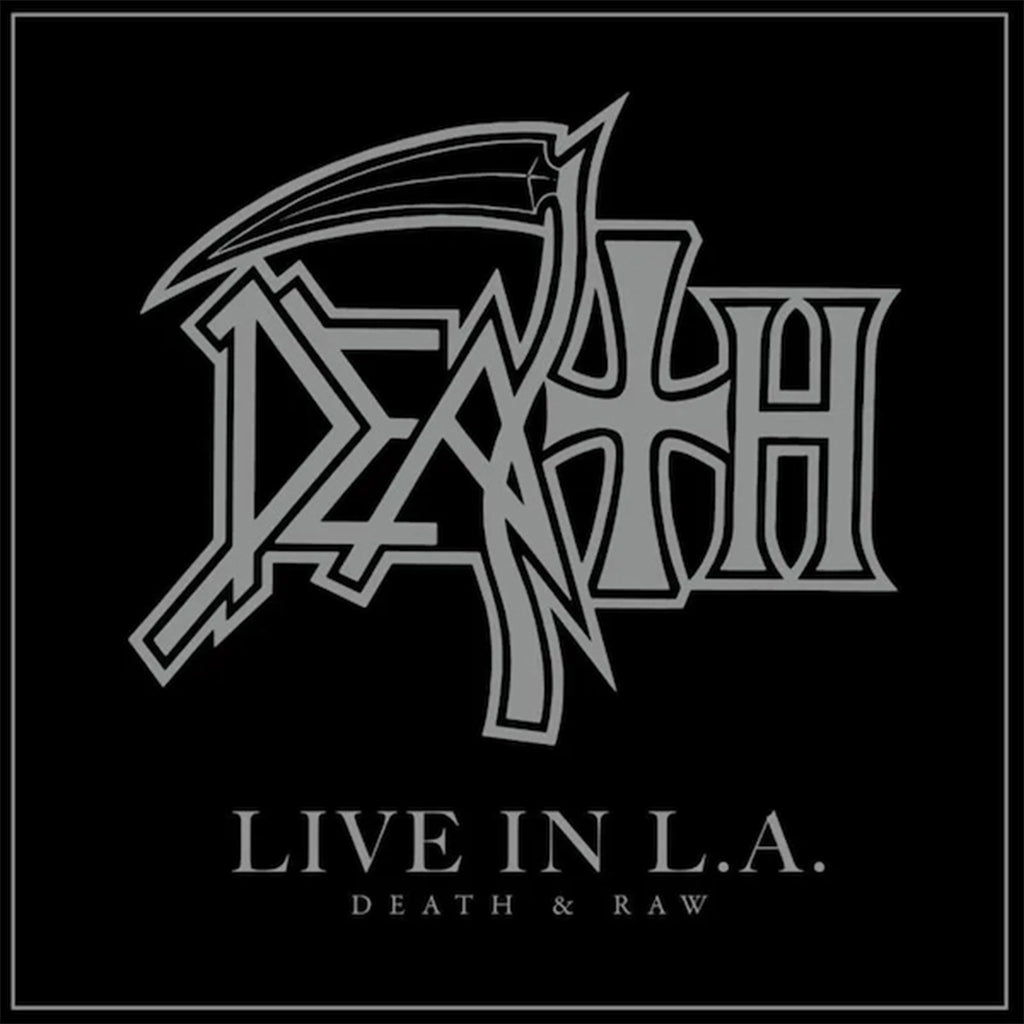 DEATH - Live In L.A. (Death & Raw) [2023 Reissue] - 2LP - Black & Silver Merge w/ Black & Silver Splatter Vinyl [SEP 29]