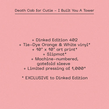 DEATH CAB FOR CUTIE - I Built You A Tower - LP - Vinyl - Dinked Edition #402