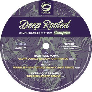 VARIOUS - Deep Rooted (Compiled and Mixed by Atjazz) - Vinyl Sampler - 12'' EP - Vinyl