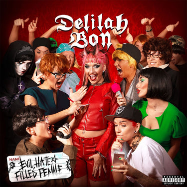 DELILAH BON - Evil, Hate Filled Female - 2LP - Red & Neon Green Vinyl