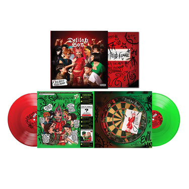 DELILAH BON - Evil, Hate Filled Female - 2LP - Red & Neon Green Vinyl