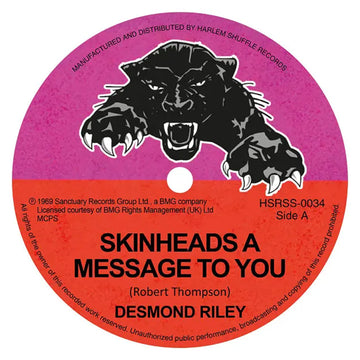 DESMOND RILEY - Skinheads A Message To You b/w If I Had Wings (Reissue) - 7'' - Vinyl