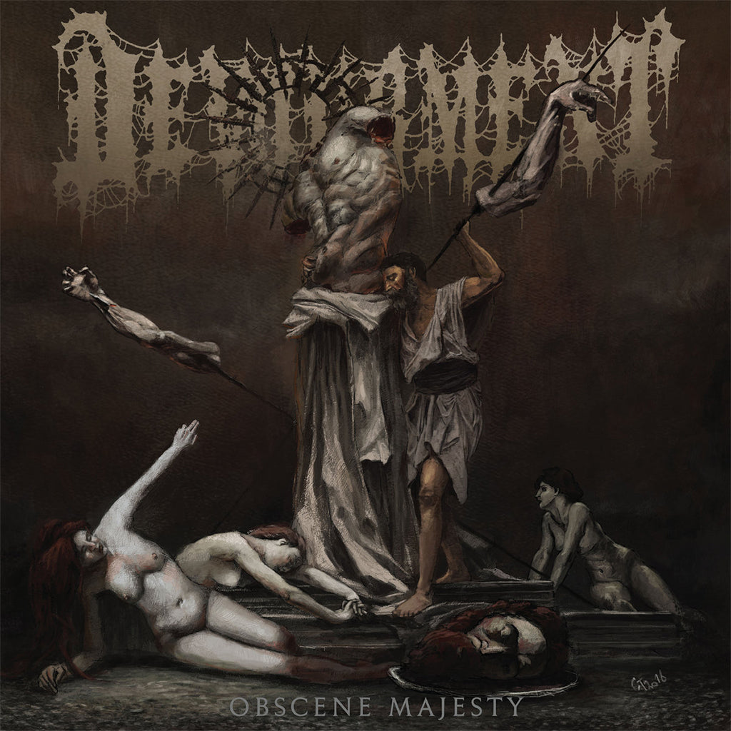 DEVOURMENT - Obscene Majesty (5th Anniversary) - LP - Tri-Color Merge with with Red, Oxblood and Bone White Splatter Vinyl [NOV 17]