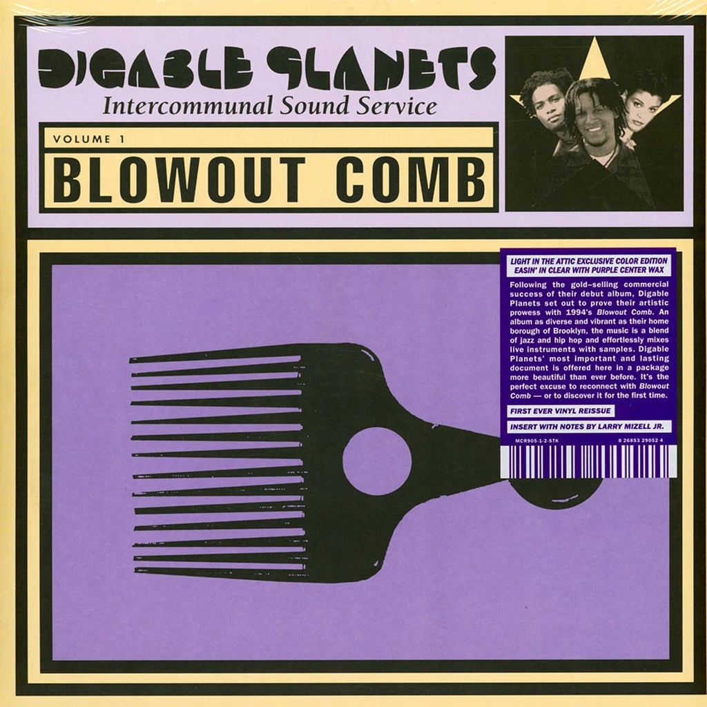 DIGABLE PLANETS - Blowout Comb (30th Anniversary Reissue) - 2LP - Clear with Purple Centre Vinyl [NOV 22]
