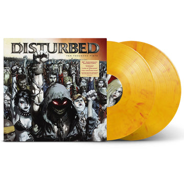 DISTURBED - Ten Thousand Fists (20th Anniversary Edition) - 2LP - 'Yellow Flame' Colour Vinyl [SEP 19]