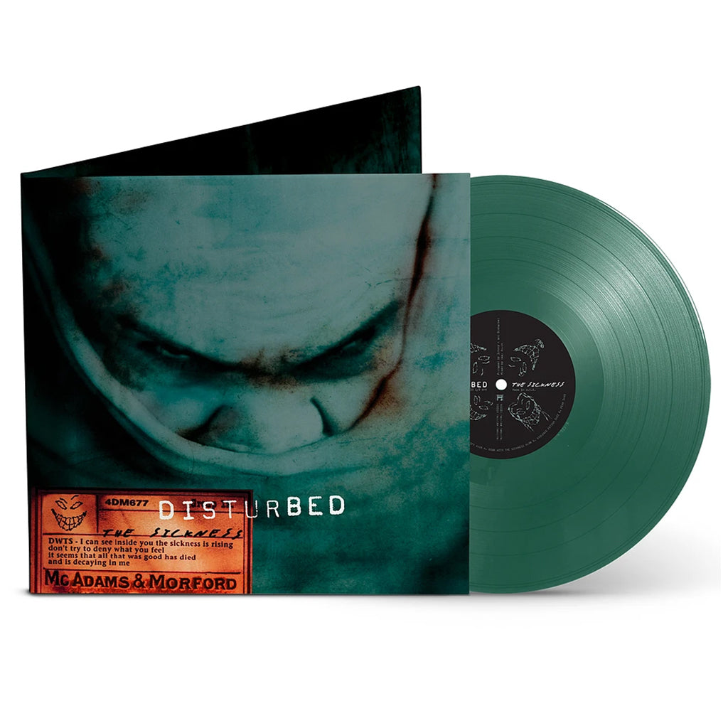 DISTURBED - The Sickness (25th Anniversary Edition) - LP - Gatefold Green Vinyl