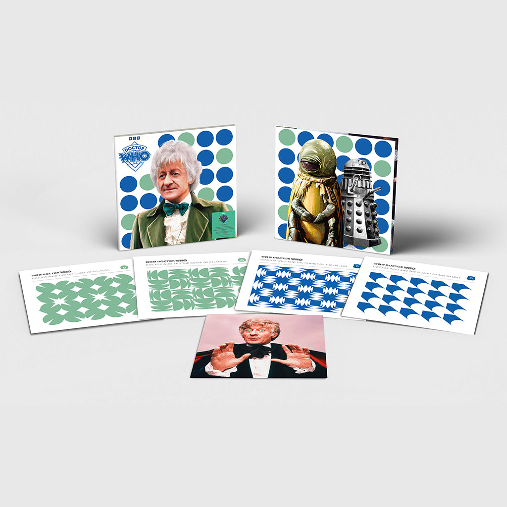 DOCTOR WHO / JOHN PERTWEE – The Jon Pertwee Collection (with Frameable Print) - 4LP - Green & Blue Vinyl Set [AUG 8]