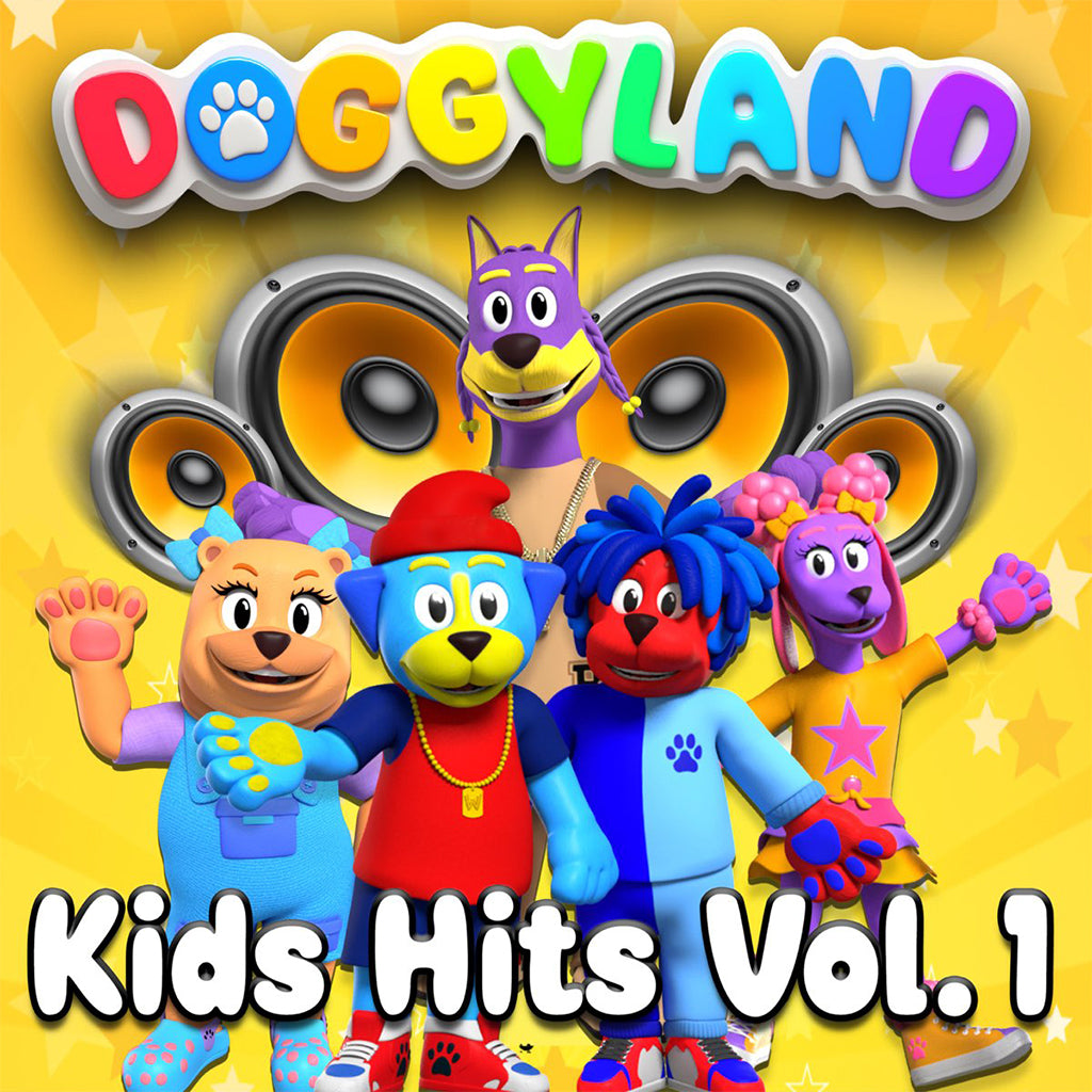 DOGGYLAND - Kids Hits Vol. 1 (with Poster and Sticker Sheet) - LP - Opaque Deep Purple Vinyl