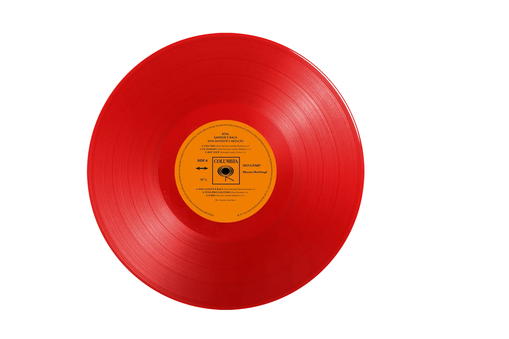 DOM SALVADOR E ABOLIÇÃO - Som, Sangue E Raça (Reissue) - LP - 180g Translucent Red Vinyl [JUL 12]