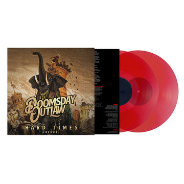 DOOMSDAY OUTLAW - Hard Times (REDUX with insert) - 2LP - Transparent Red Vinyl