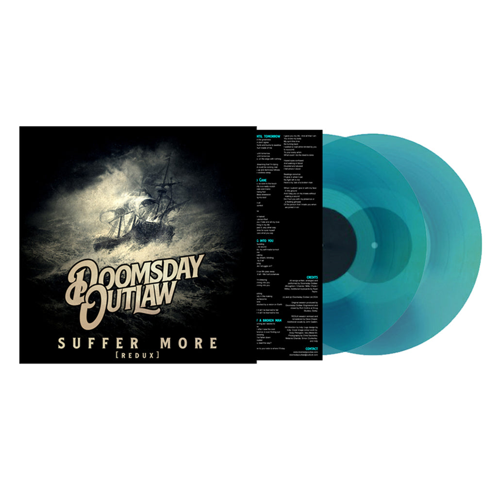 DOOMSDAY OUTLAW - Suffer More (REDUX with insert) - 2LP - Transparent Blue Vinyl