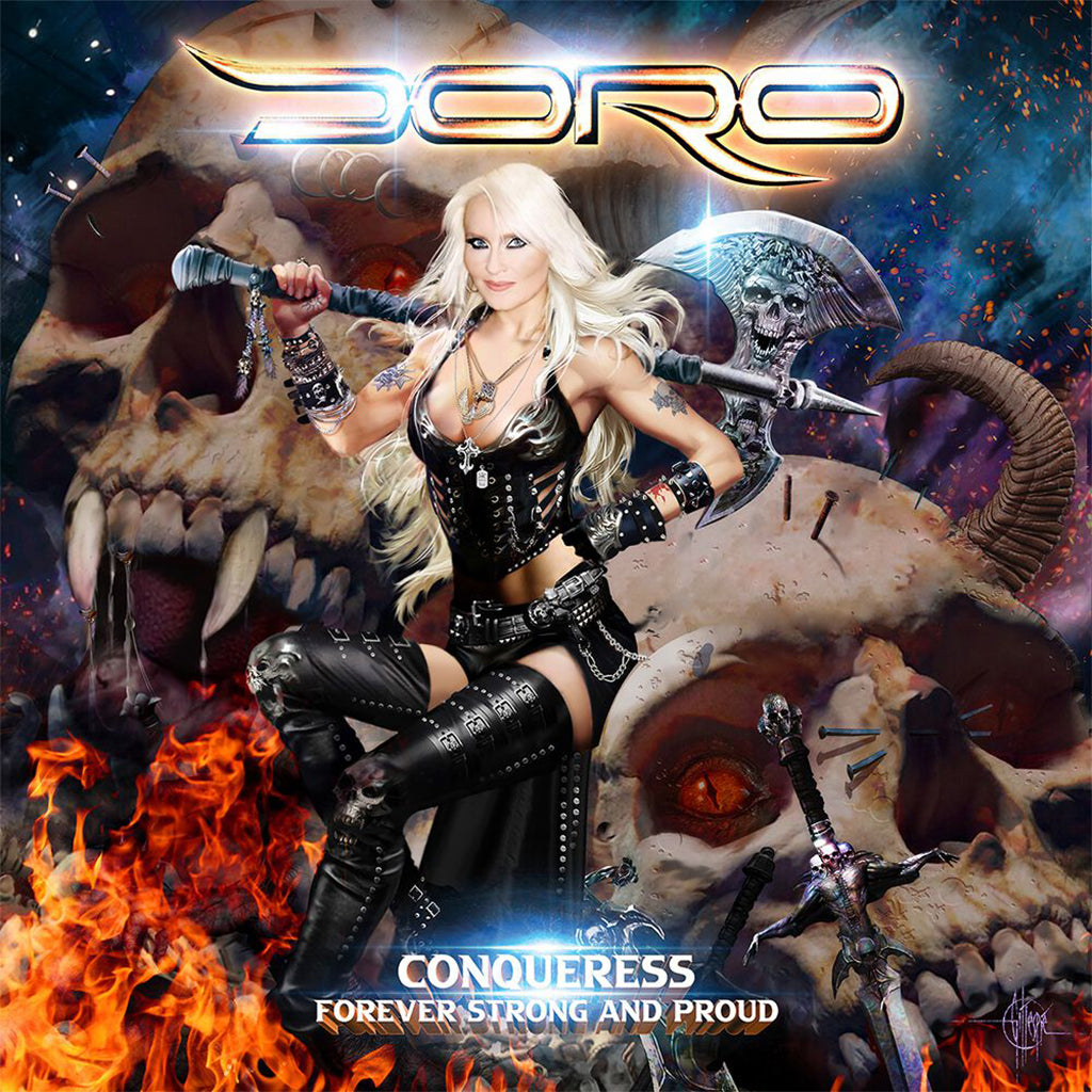 DORO - Conqueress - Forever Strong And Proud - 2LP (w/ Etching) - White w/ Black Splatter Vinyl [OCT 27]