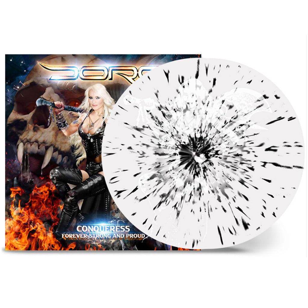 DORO - Conqueress - Forever Strong And Proud - 2LP (w/ Etching) - White w/ Black Splatter Vinyl [OCT 27]