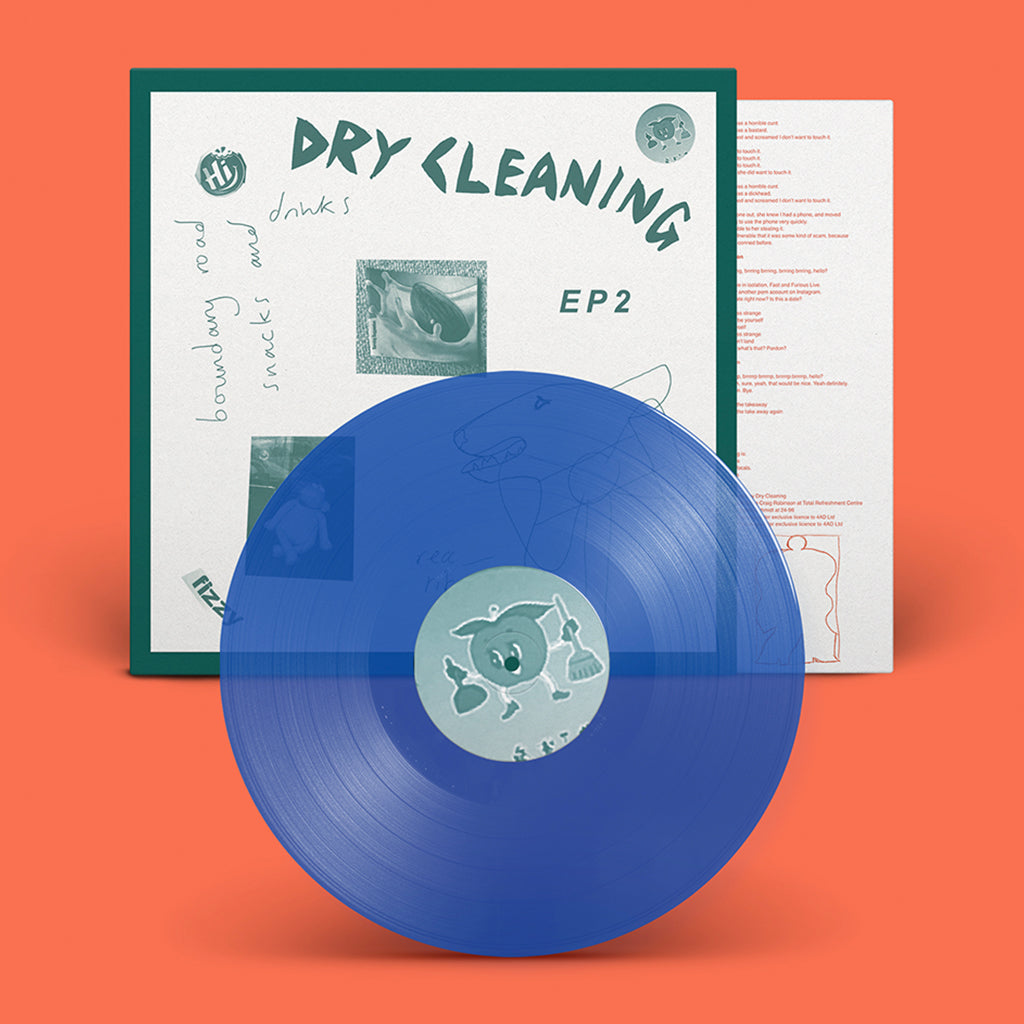 DRY CLEANING - Boundary Road Snacks and Drinks + Sweet Princess EP - LP - Transparent Blue Vinyl