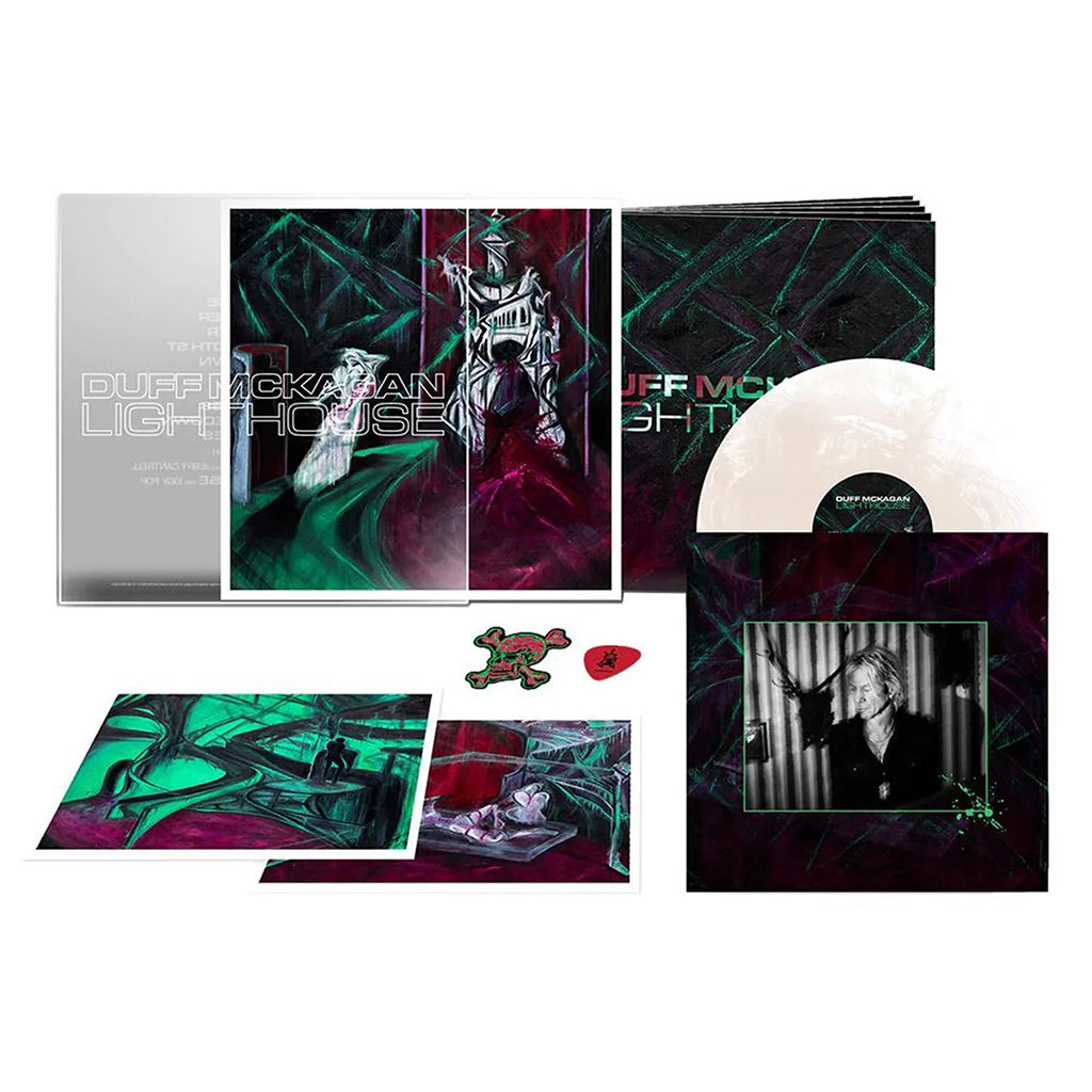 DUFF MCKAGAN - Lighthouse (Deluxe Edition with Lithographs, Booklet and more) LP - Deluxe Silver and Black Marbled Vinyl