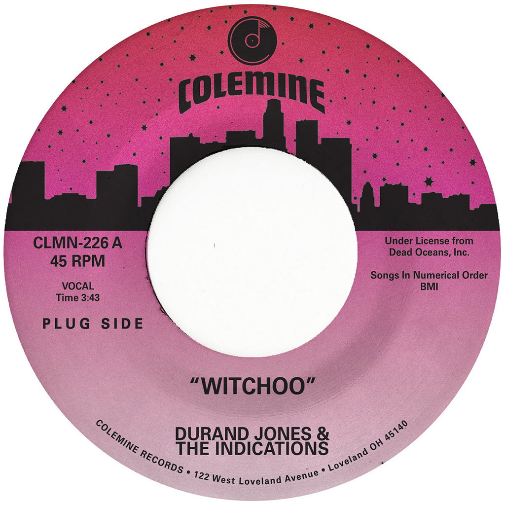 DURAND JONES & THE INDICATIONS - Witchoo / Love Will Work It Out - 7'' - Midnight Blue Vinyl
