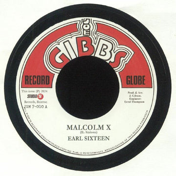 EARL SIXTEEN / THE MIGHTY TWO - Malcolm X (Reissue) - 7" - Black Vinyl