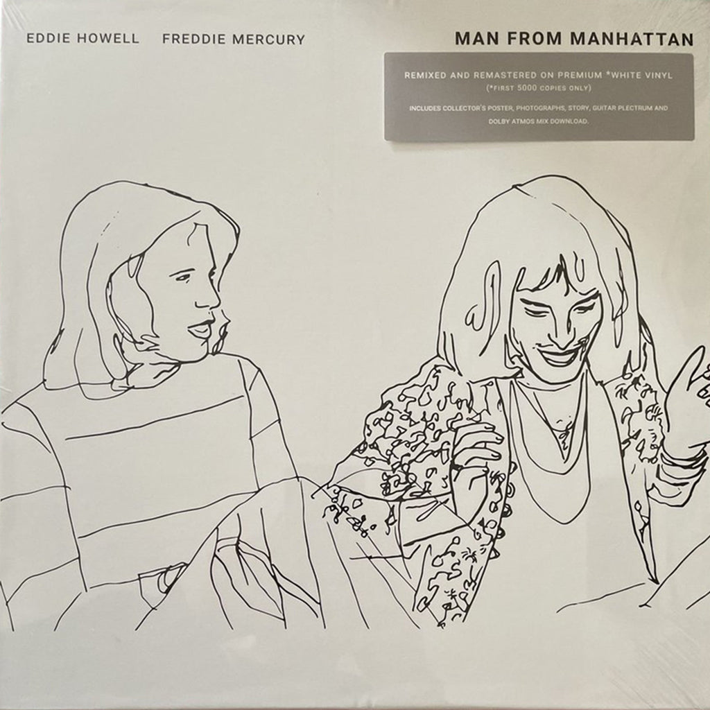 EDDIE HOWELL & FREDDIE MERCURY - Man From Manhattan (with Photos, Poster, Plectrum and more) - LP - 180g White Vinyl Box Set [MAY 3]